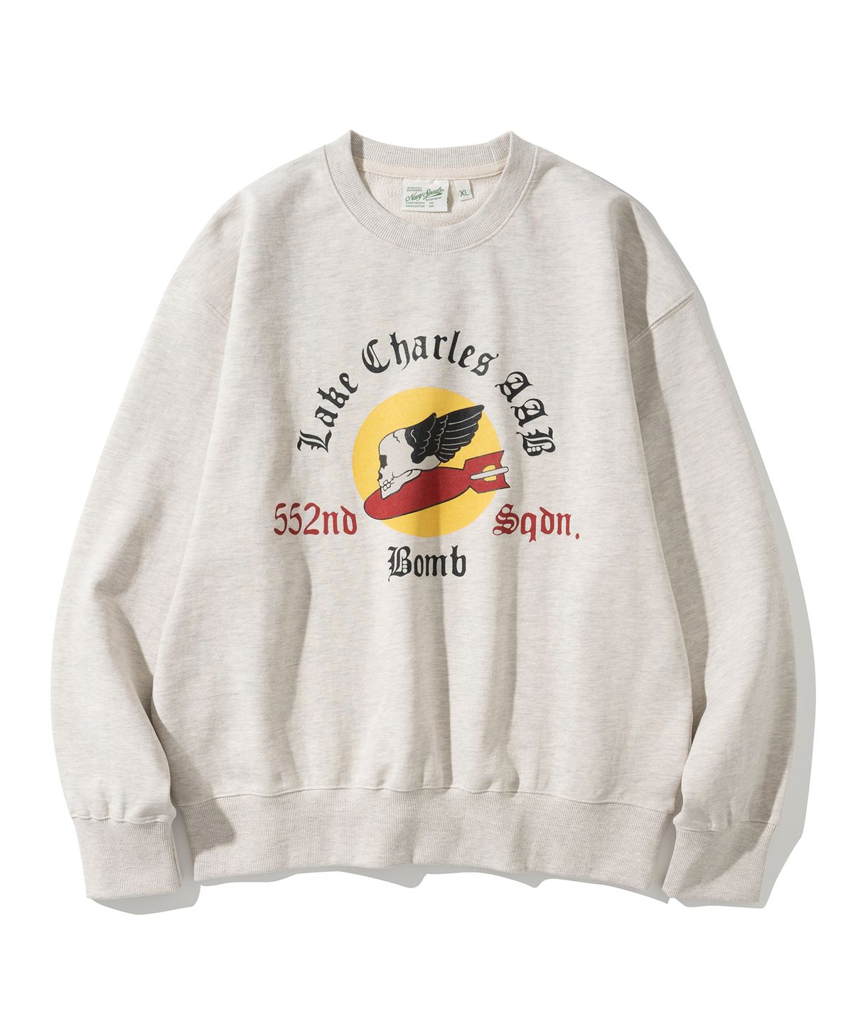 유니폼브릿지(UNIFORM BRIDGE) 552nd sqdn. sweatshirt oatmeal