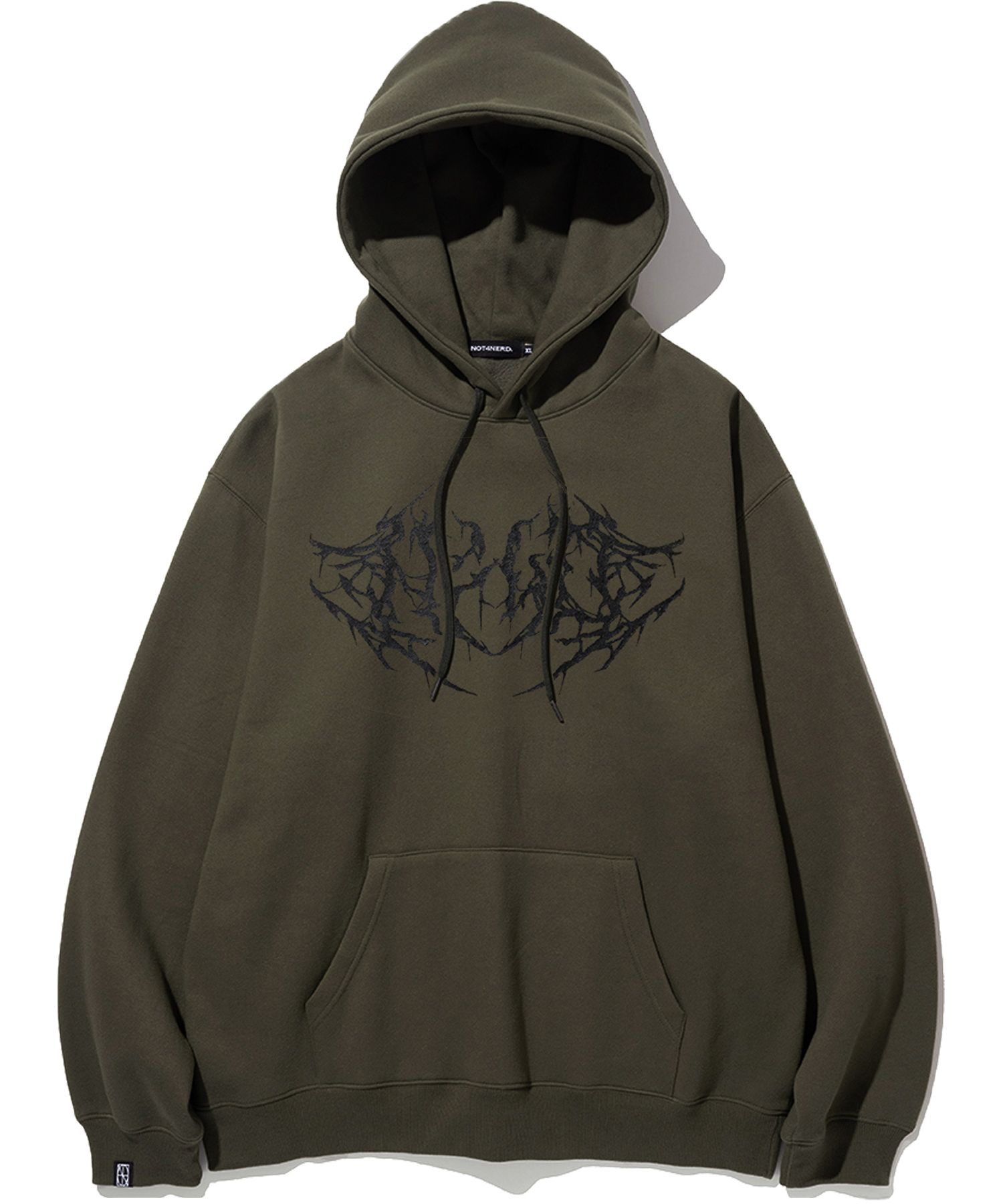 パーカー・フーディ NOT4NERD Root Logo Pullover Hood Khaki HD074KH MUSINSA | NOT4NERD Root Logo Pullover Hood - Khaki