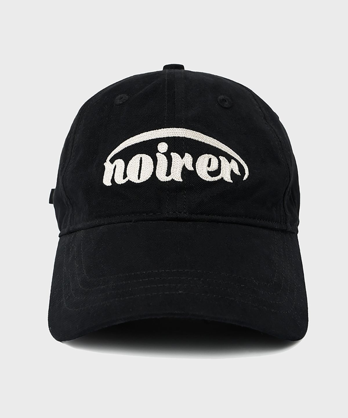 노이어 포 우먼(NOIRER FOR WOMAN) 브러쉬드 아플리케 캡 (블랙)