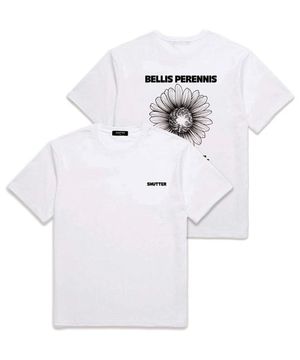 BELLIS LOGO 오버핏 반팔 티셔츠 (SS019) 화이트