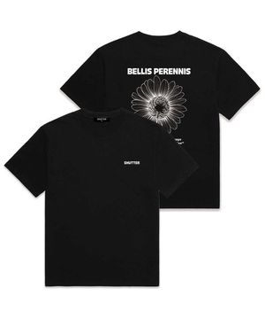 BELLIS LOGO 오버핏 반팔 티셔츠 (SS019) 블랙