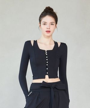 엘소프트 스냅 포인트 가디건_8COLOR