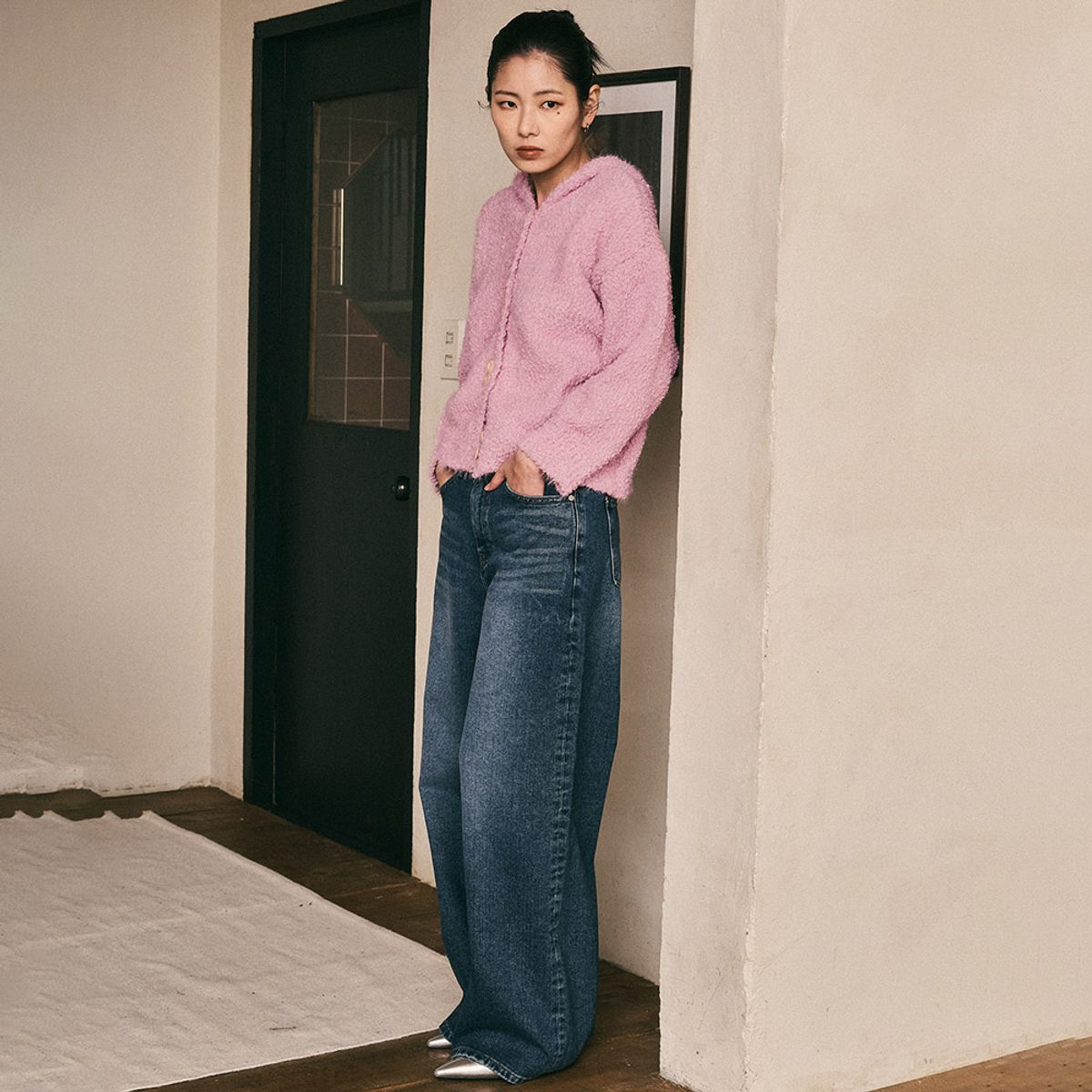 에이앤레이(AEIREI) AR_Semi wide washed pants
