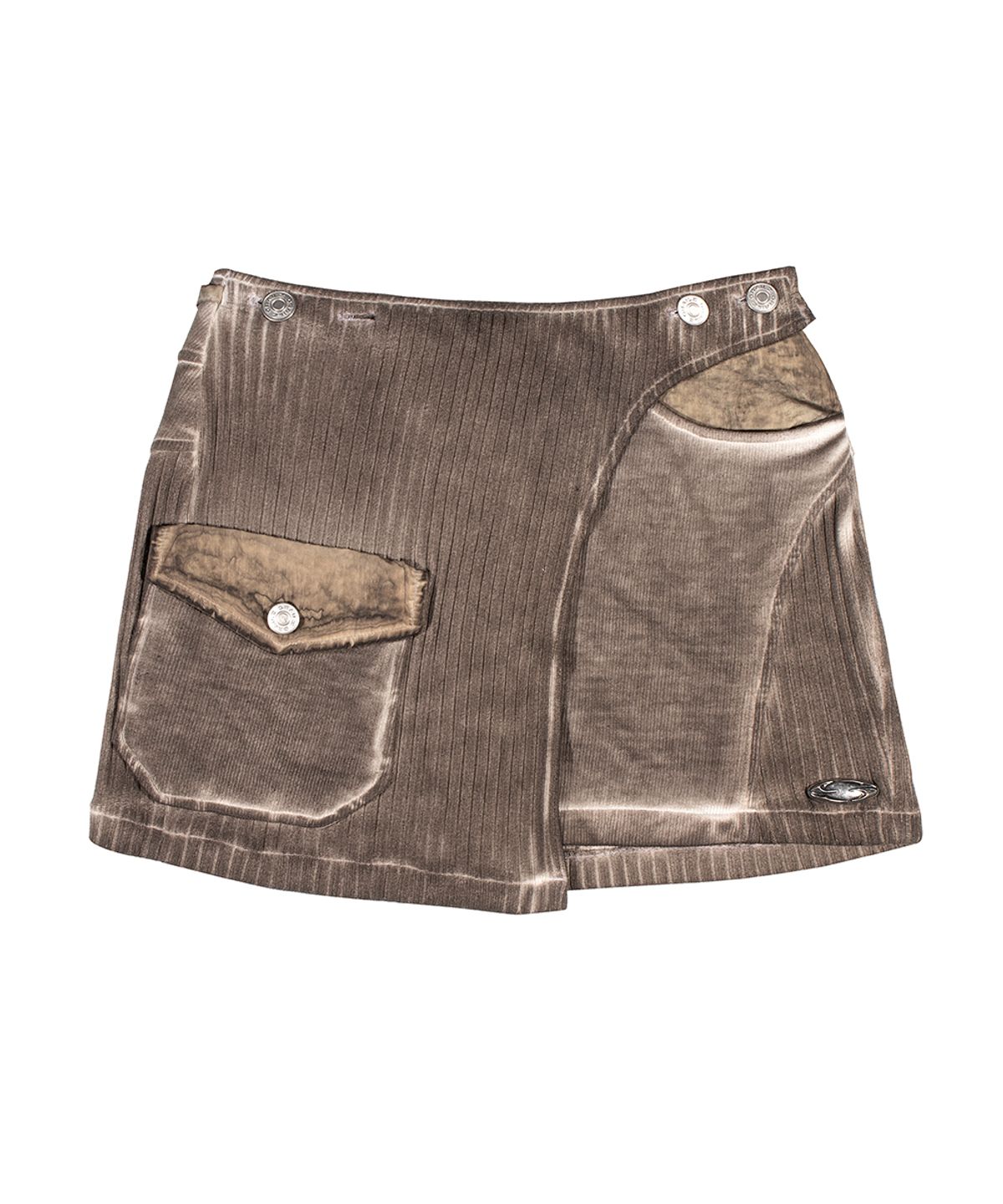 그레일즈(GRAILZ) LUNAR KNIT BIKER SKIRT [BEIGE]