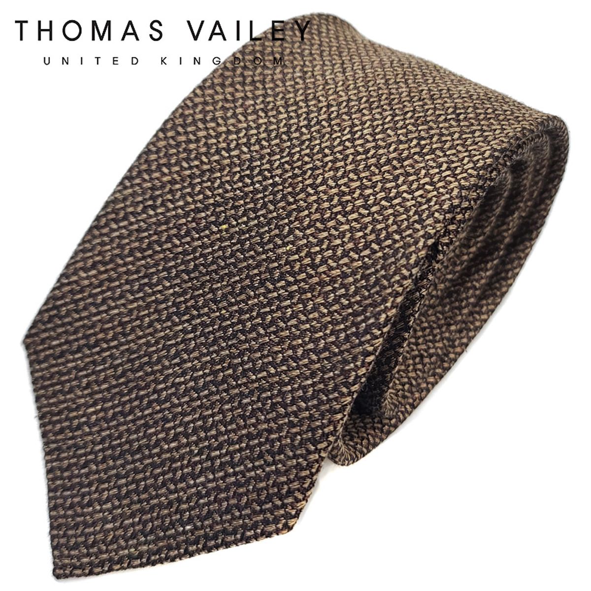 토마스 베일리(THOMAS VAILEY) 실크넥타이-러그 골드 7.5cm