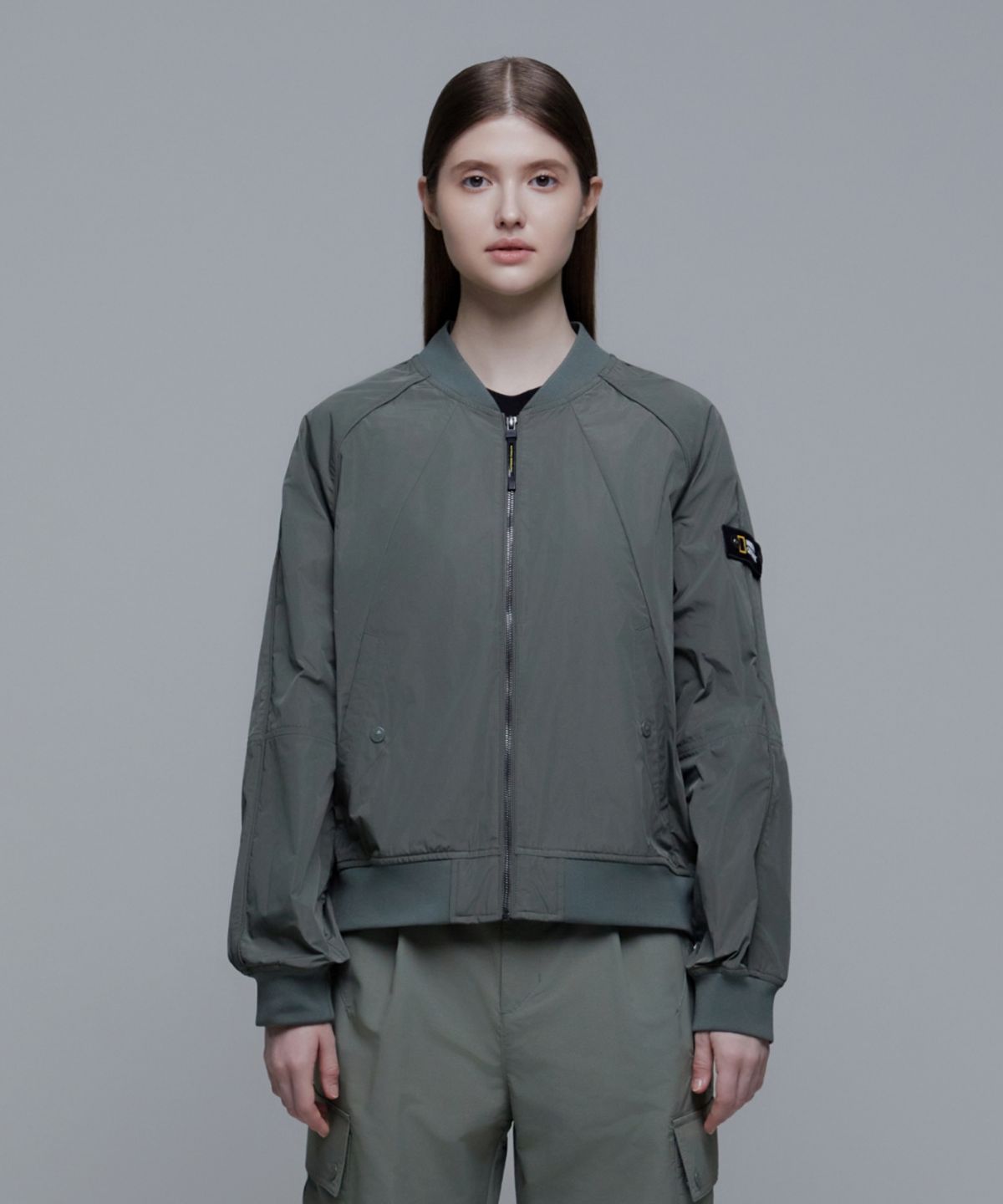 내셔널지오그래픽(NATIONALGEOGRAPHIC) N241WJP970 여성 아나스 블루종 점퍼 LICHEN KHAKI