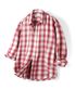 포시즌 옴브레 체크셔츠_레드