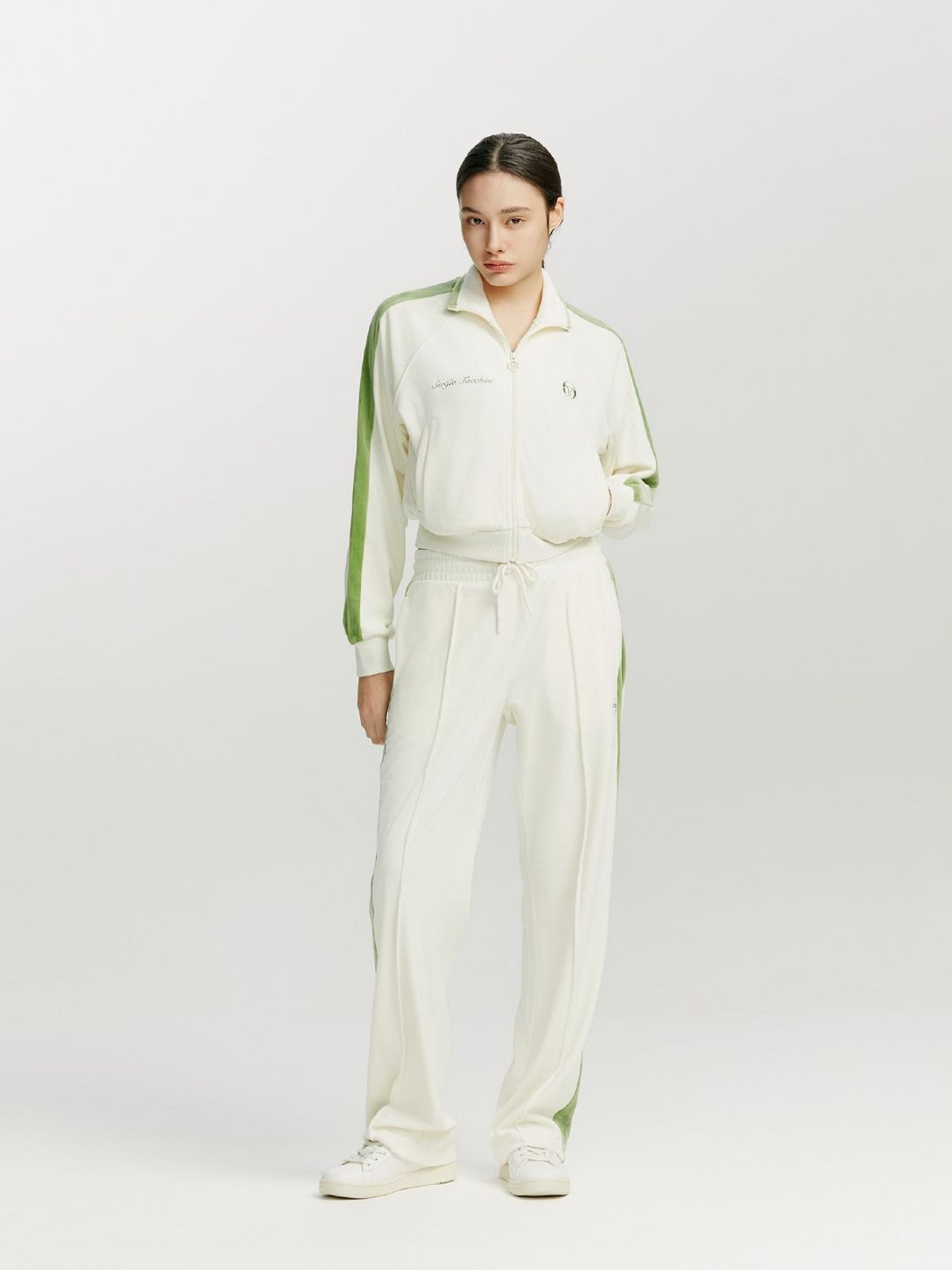 세르지오 타키니(SERGIO TACCHINI) W 데일리 벨벳 트랙 자켓