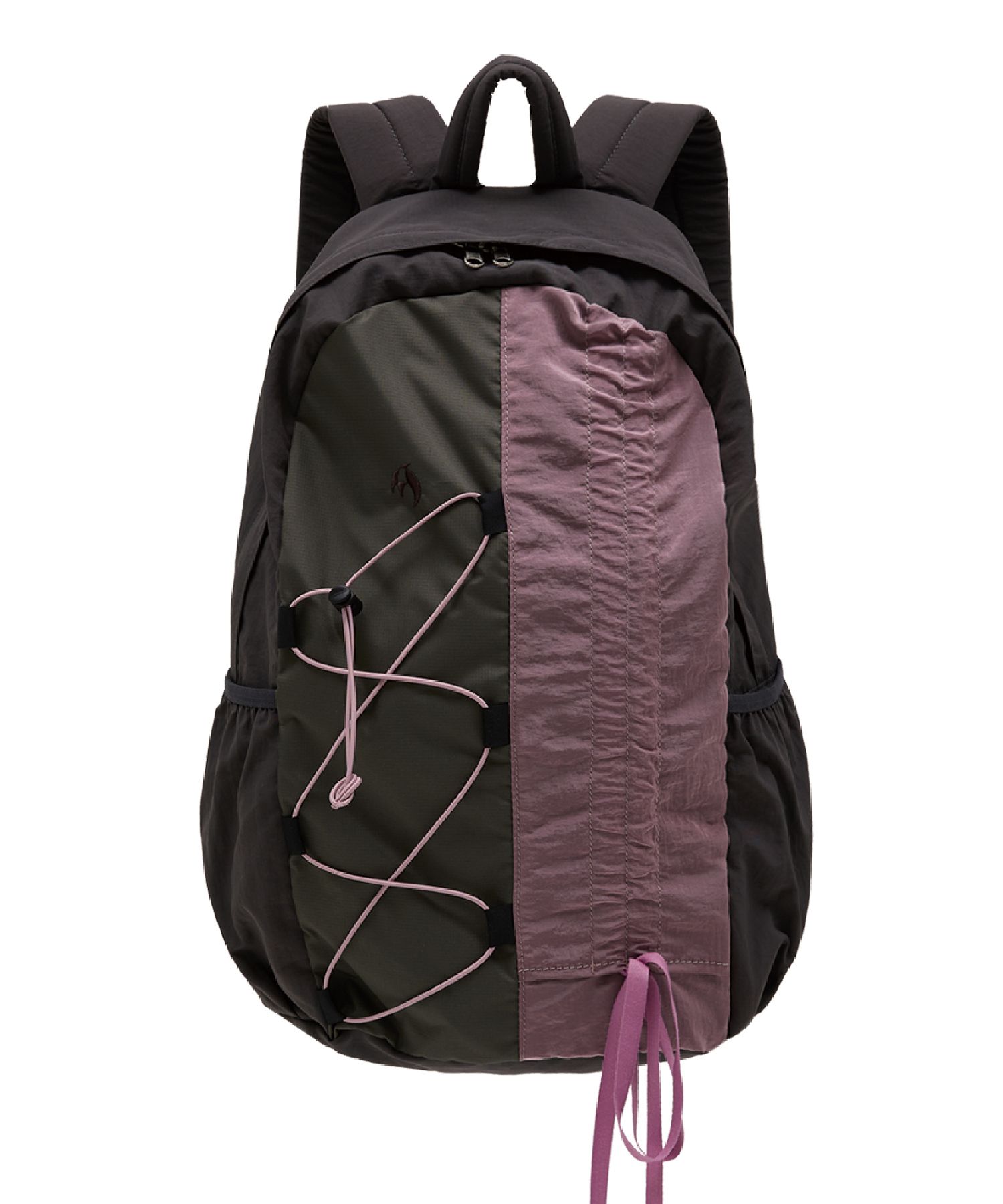 WAI KEI Half String Nylon Backpack Gray WAIKEI] HALF STRING NYLON
