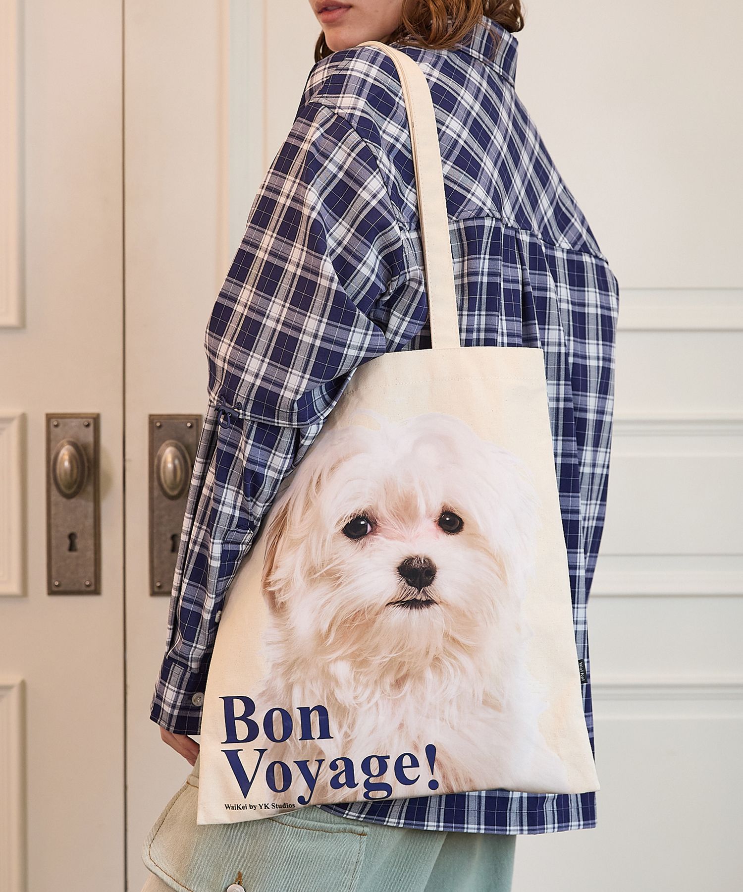 ★Wai Kei★ Bonvoyage Maltese Eco Bag Ivory Ver2 YKBD01AC03- MUSINSA | WAI KEI Bon Voyage Maltese Eco Bag Ivory Ver.1