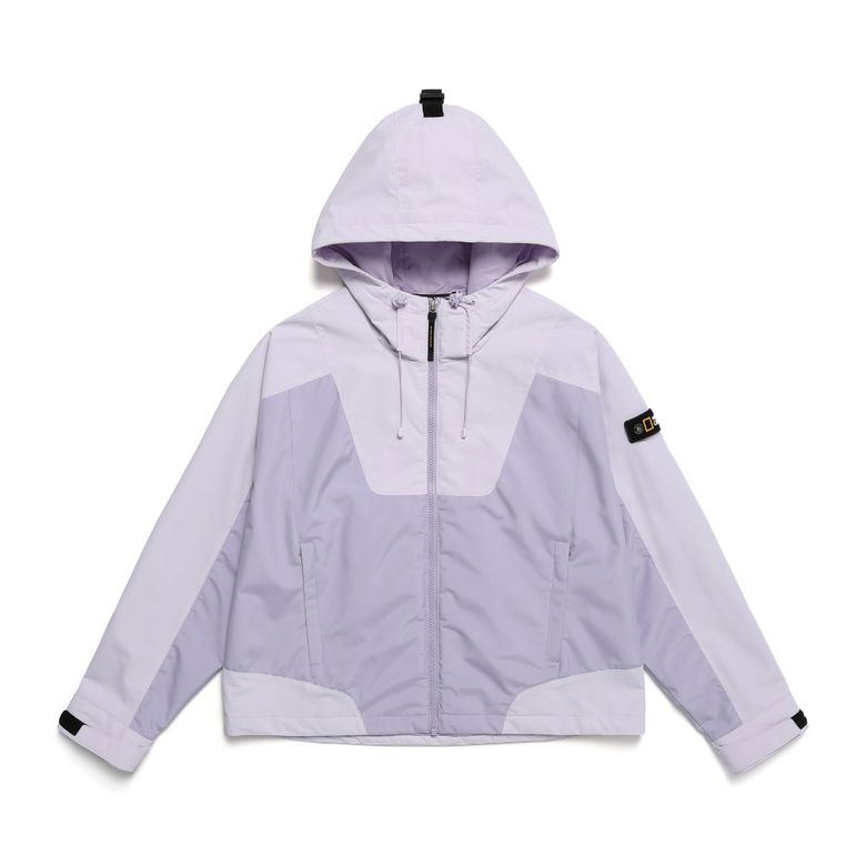 N241WJP010 여성 윈드 브레이커 블록킹 점퍼 LAVENDER