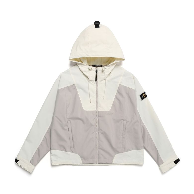 N241WJP010 여성 윈드 브레이커 블록킹 점퍼 L BEIGE