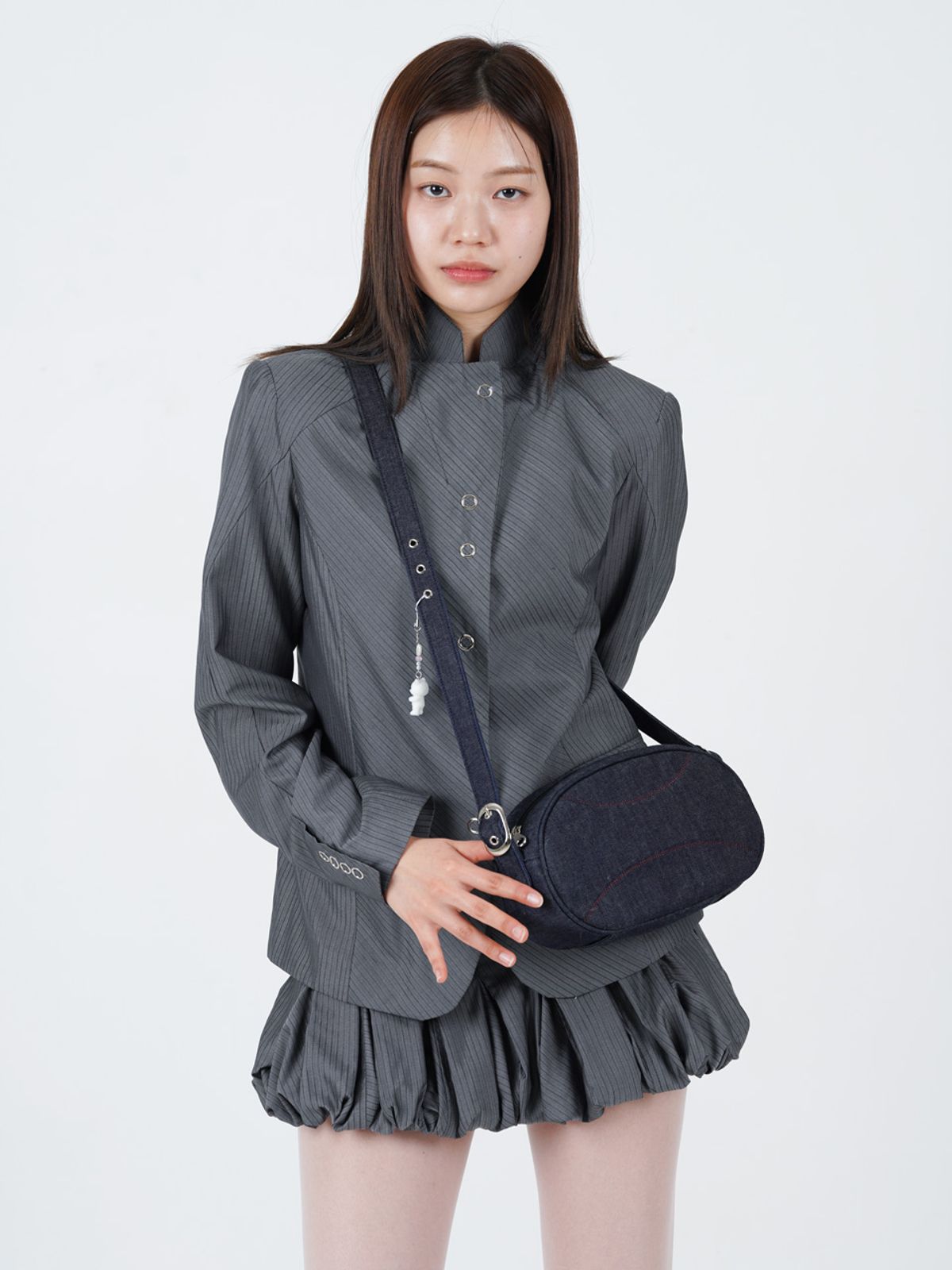 무음(MUWM) 투웨이 버클백 2-way Buckle Bag (Denim)
