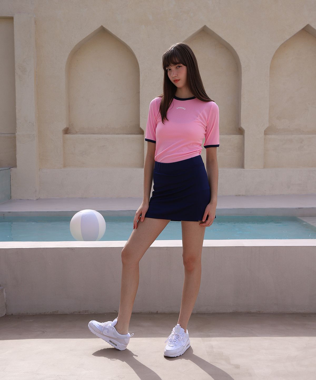 파이브아워스(5HOURS) TOUR SLIT SKORT_NAVY