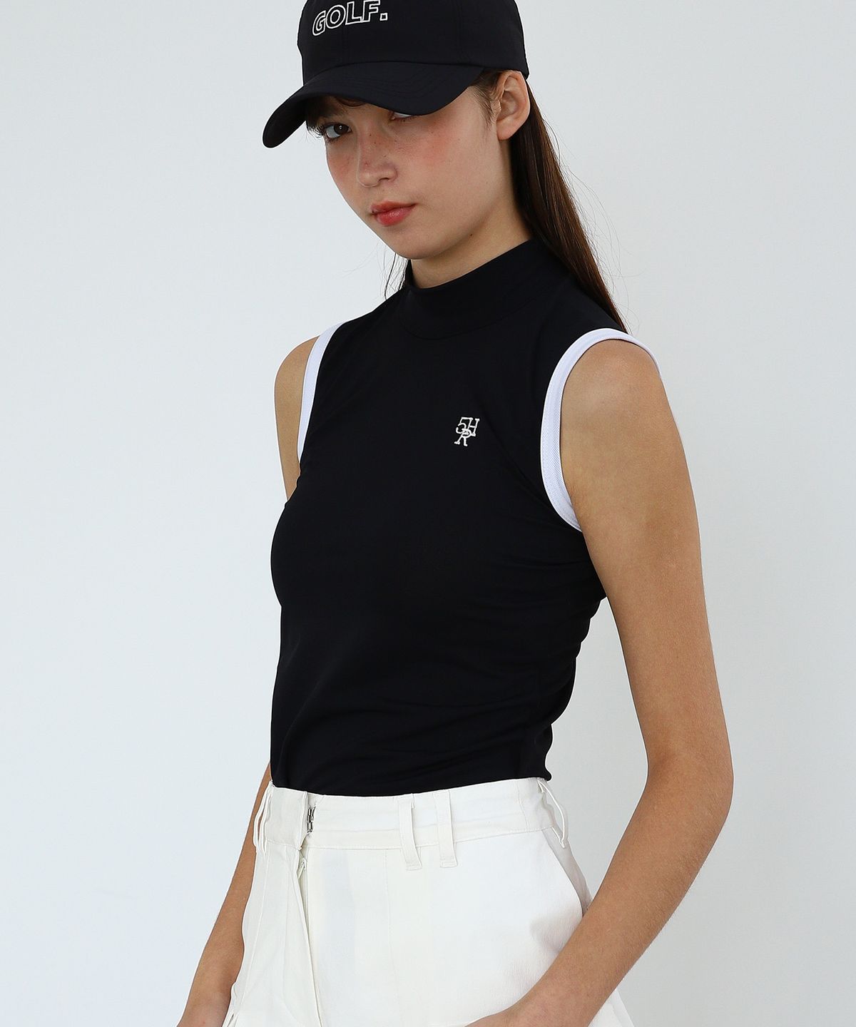 파이브아워스(5HOURS) TOUR MOCKNECK TOP_BLACK