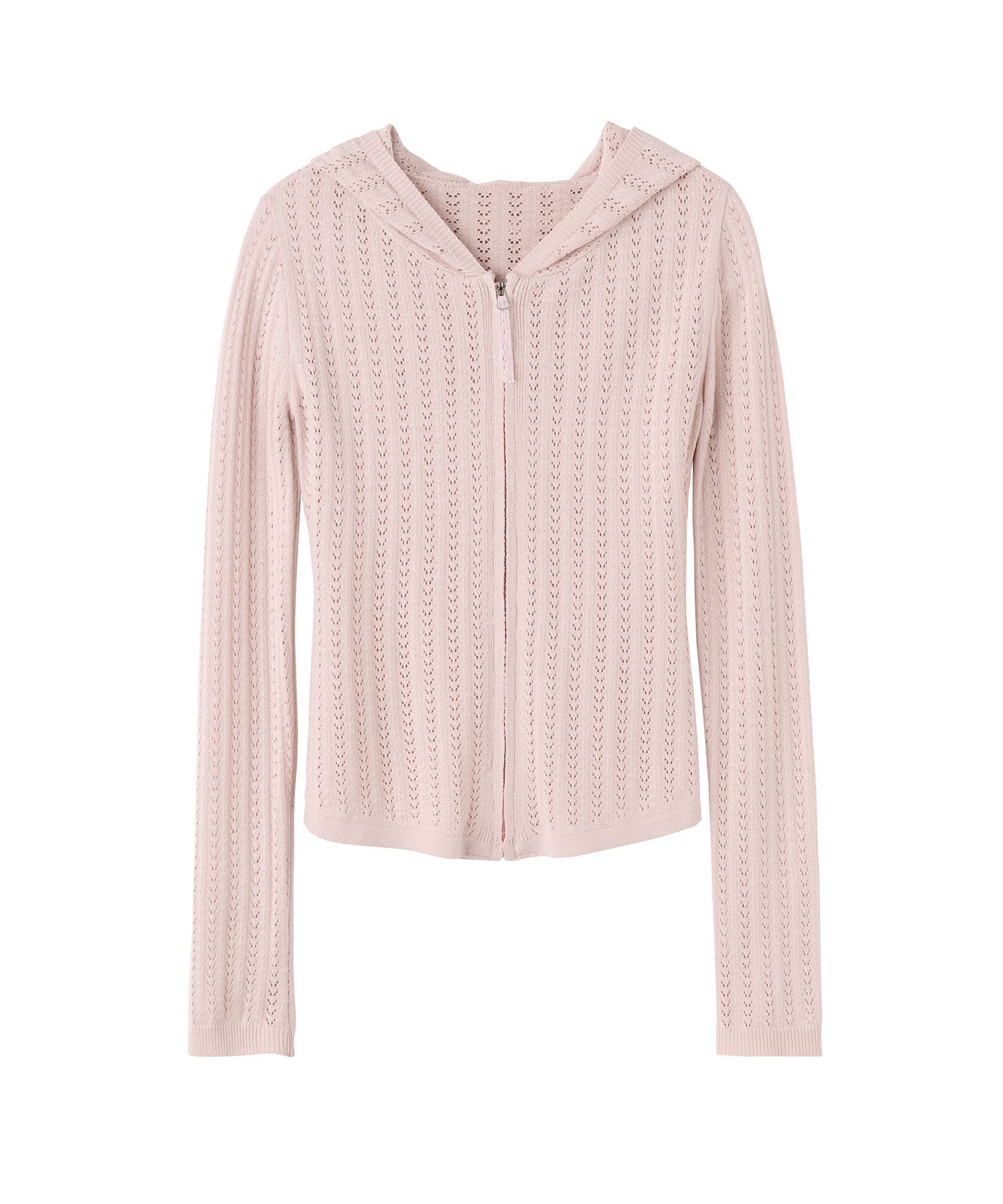 ★SCULPTOR★ Eyelet ZipUp Hoodie Pale Pink SC24S113PK MUSINSA | SCULPTOR Eyelet Zip-Up Hoodie Pale Pink