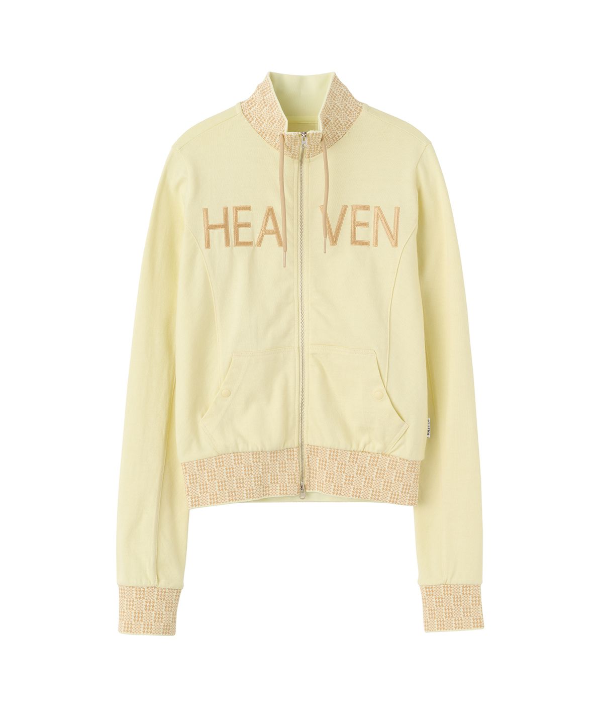 스컬프터(SCULPTOR) Heavenly Gingham Track Jacket Lemon Butter