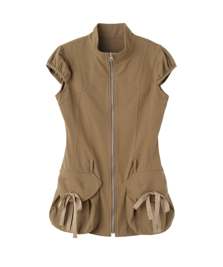 Cargo Zip-Up Dress Soft Brown