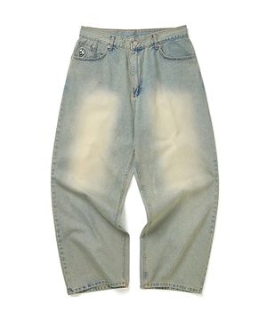 SKULL WASHED PANTS (S.DENIM)