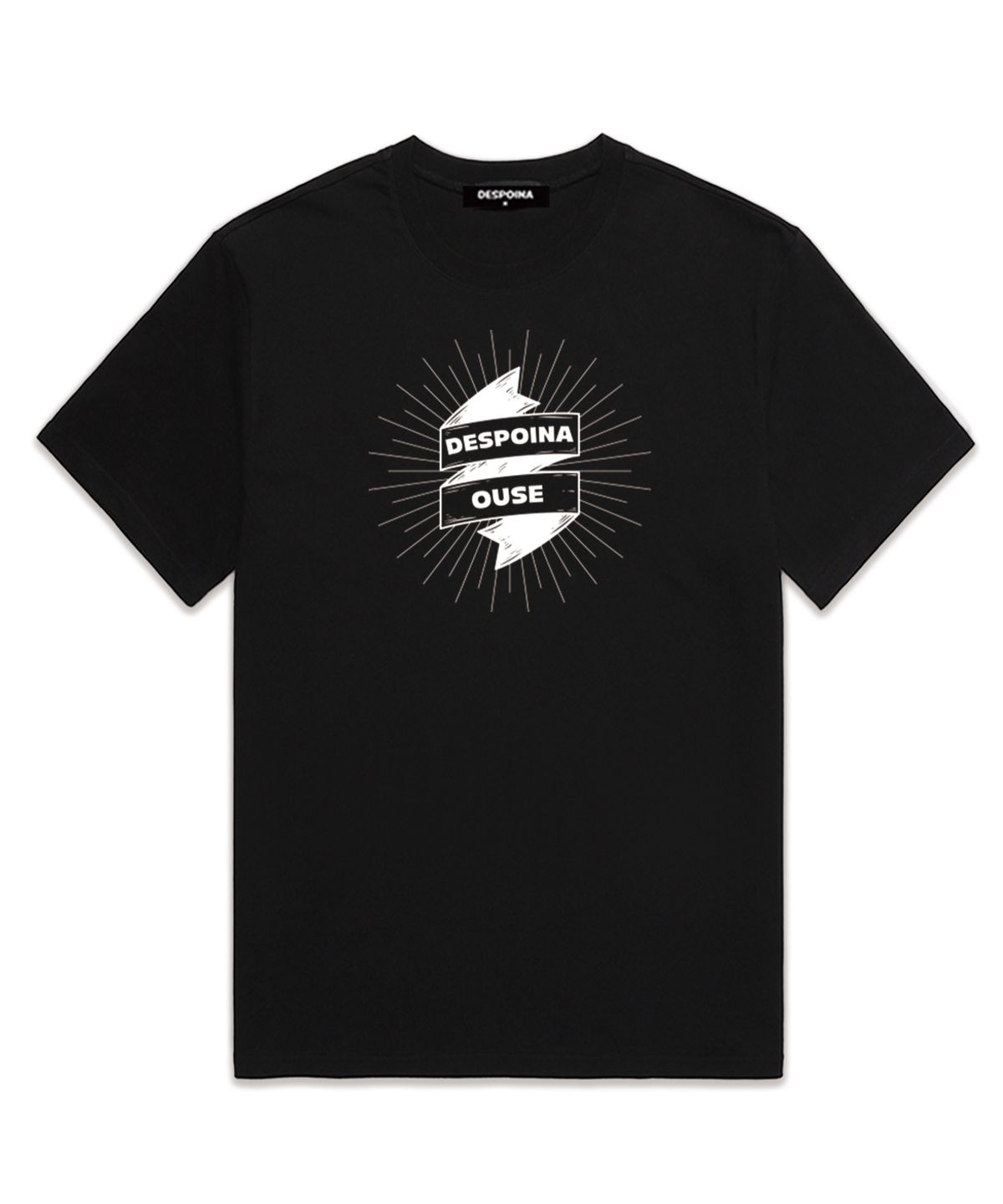 우즈(OUSE) String Logo 반팔 티셔츠 (DS021) 블랙
