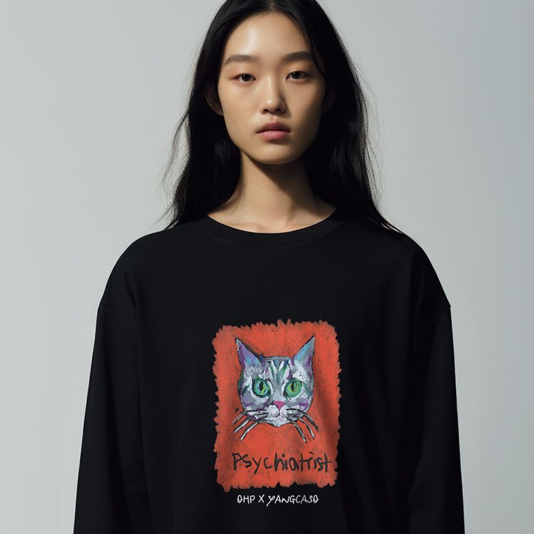 OHP X YANGCASO 싸이카이어리스트 베이직 긴팔티셔츠