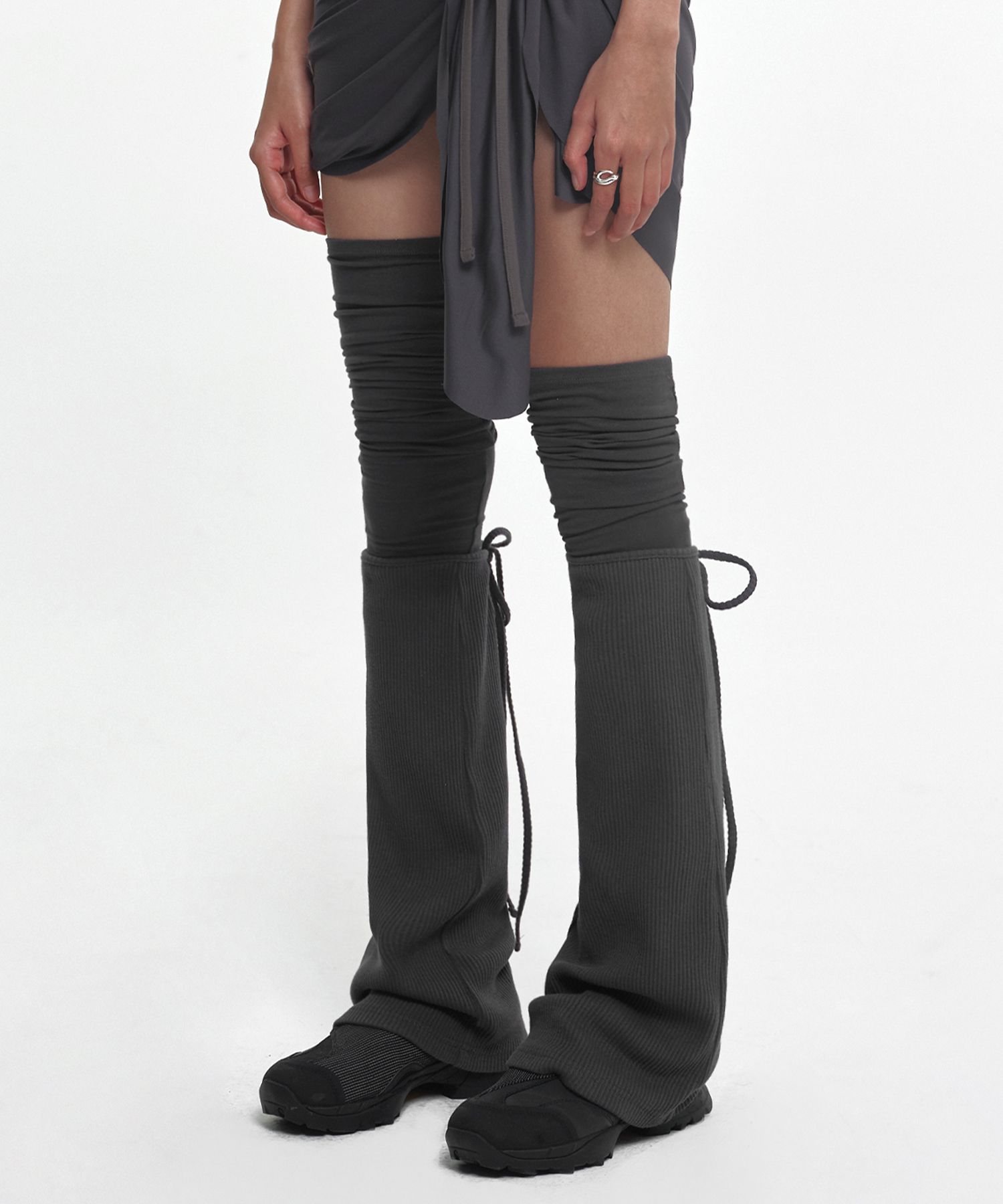 【NACHE】24ss 2-PIECE LEG WARMER NACHE-2-PIECE LEG WARMER(BLACK ) wmstore