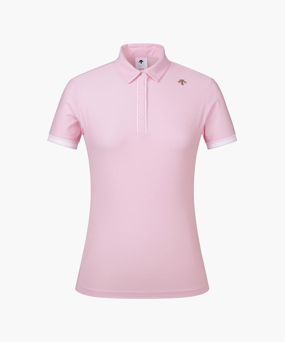 데상트 골프(DESCENTE GOLF) 여성 멜란지 카라 반팔티셔츠 (DP22WFTS46)
