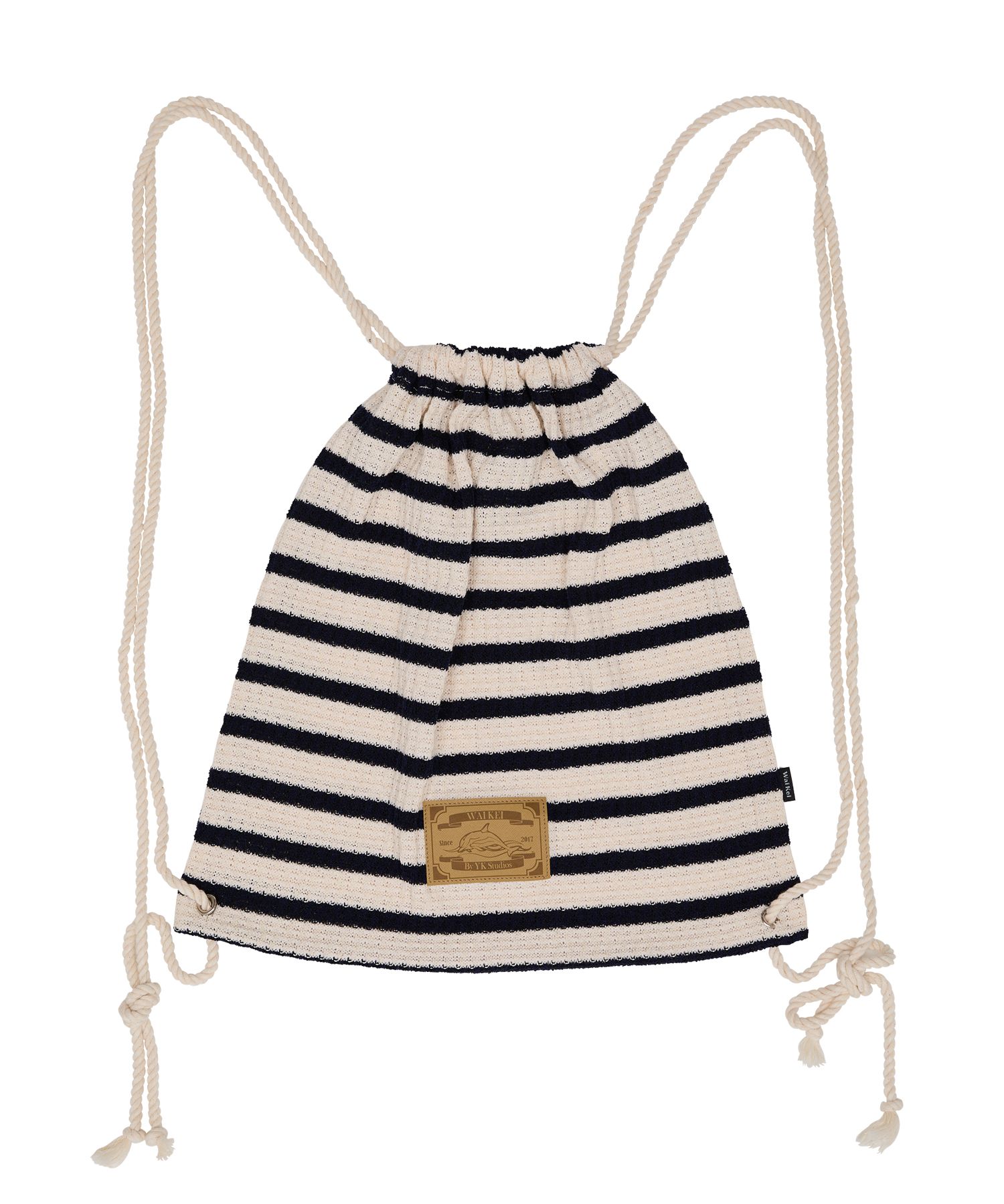 ★Wai Kei★ Striped Knit String Bag Black YKBD01AC05-2 MUSINSA | WAI KEI Striped knit string bag black
