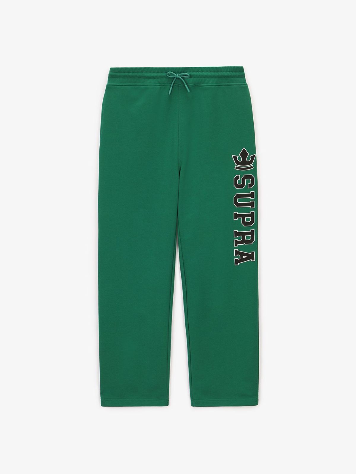 수프라(SUPRA) 바시티 빅 레터링 세미와이드 팬츠(GREEN)