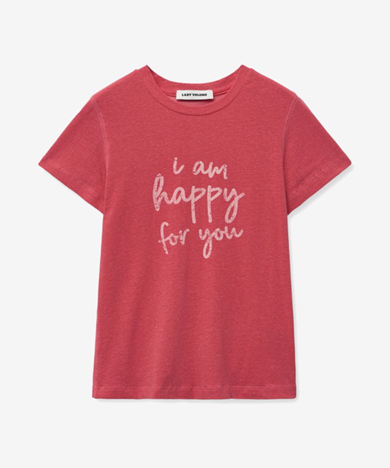 LETTERING CROP T-SHIRT_RED