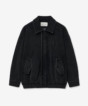 465-1 WASHING CORDUROY JUMPER_BLACK