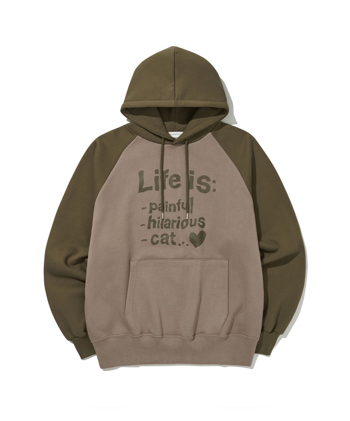 에노시(ENOSI) Life is RAGLAN HOODIE [4Color]