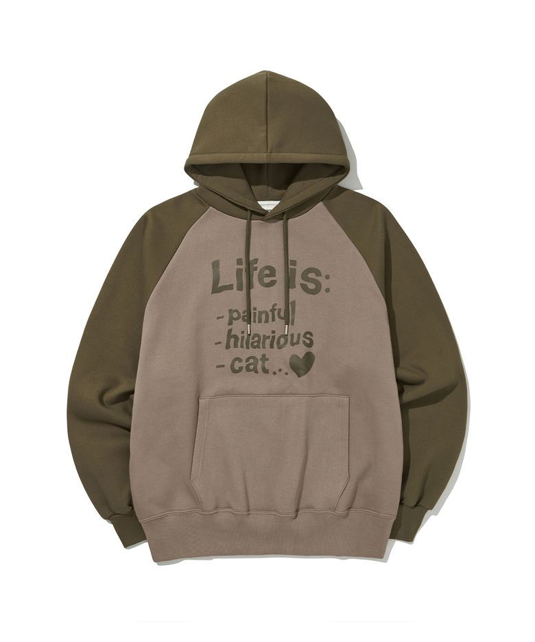 Life is RAGLAN HOODIE [4Color]