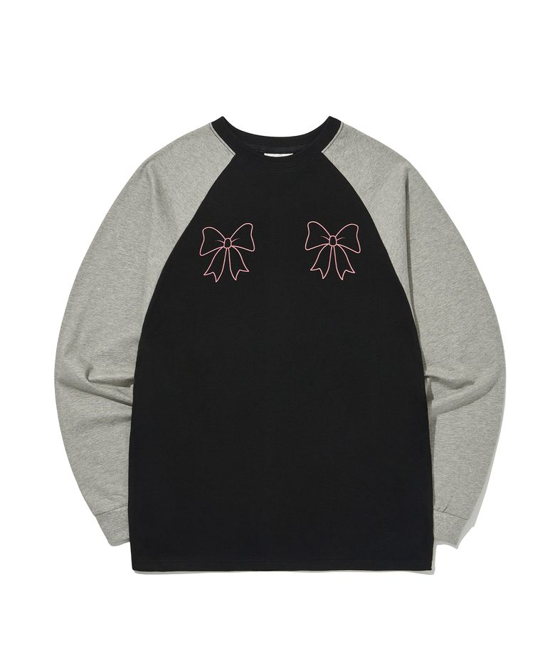 RIBBON Raglan L/S Tee [2Color]