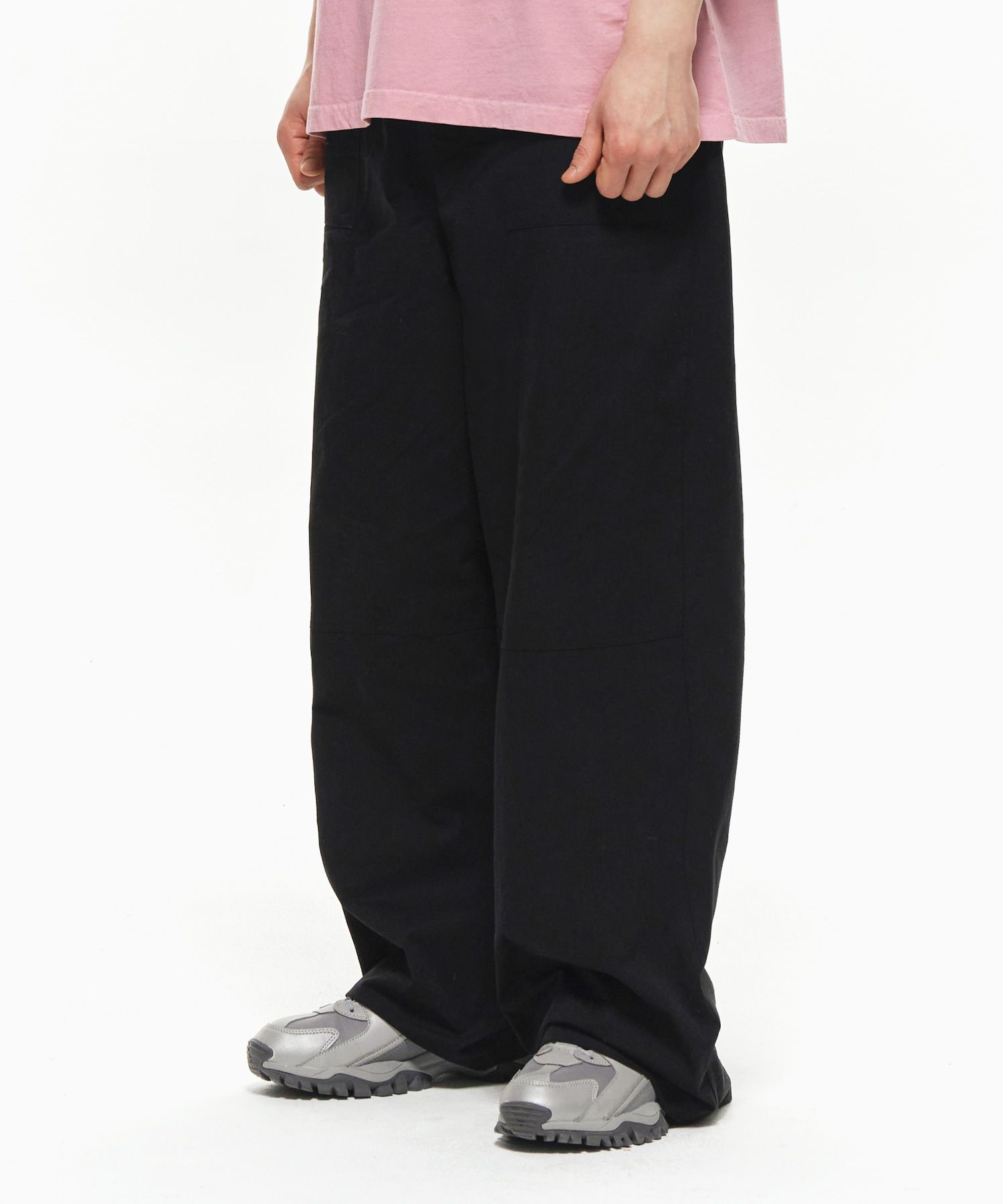 【THE MOZZ】Compose Banding Pants MUSINSA | MOZMOZ Out pocket cotton banding pants black