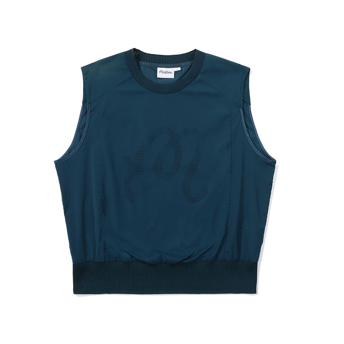 말본 골프(MALBON GOLF) 펀칭 하이브리드 우븐 베스트 DARK BLUE (WOMAN)