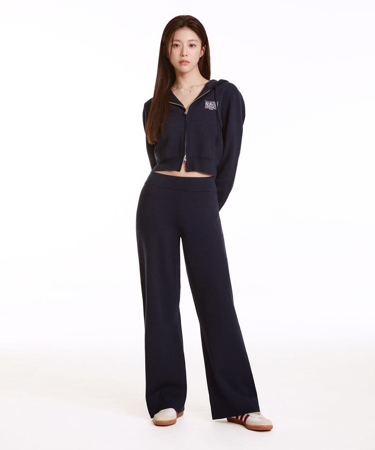 마리떼 프랑소와 저버(MARITHÉ + FRANҪOIS GIRBAUD) W KNIT PANTS navy