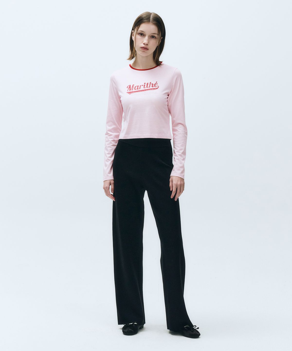 마리떼 프랑소와 저버(MARITHÉ + FRANҪOIS GIRBAUD) W KNIT PANTS black