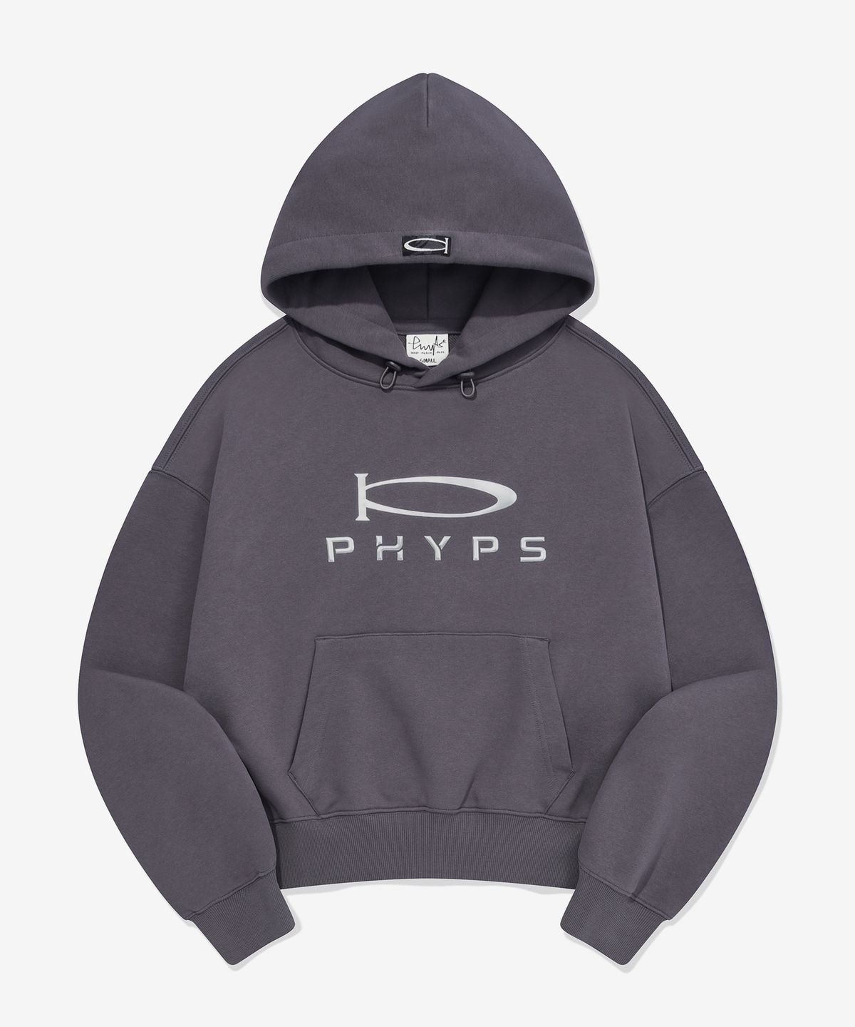 피지컬 디파트먼트(PHYSICAL DEPARTMENT) P-ACTIVE CROP HOODIE PURPLE CHARCOAL