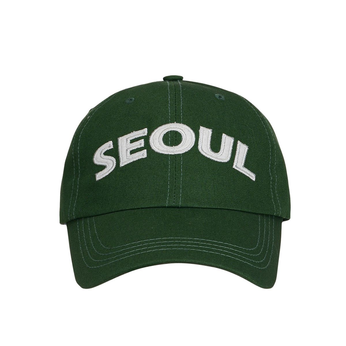 유룩(ULUK) 유룩 서울 자수 코튼 볼캡 _Green