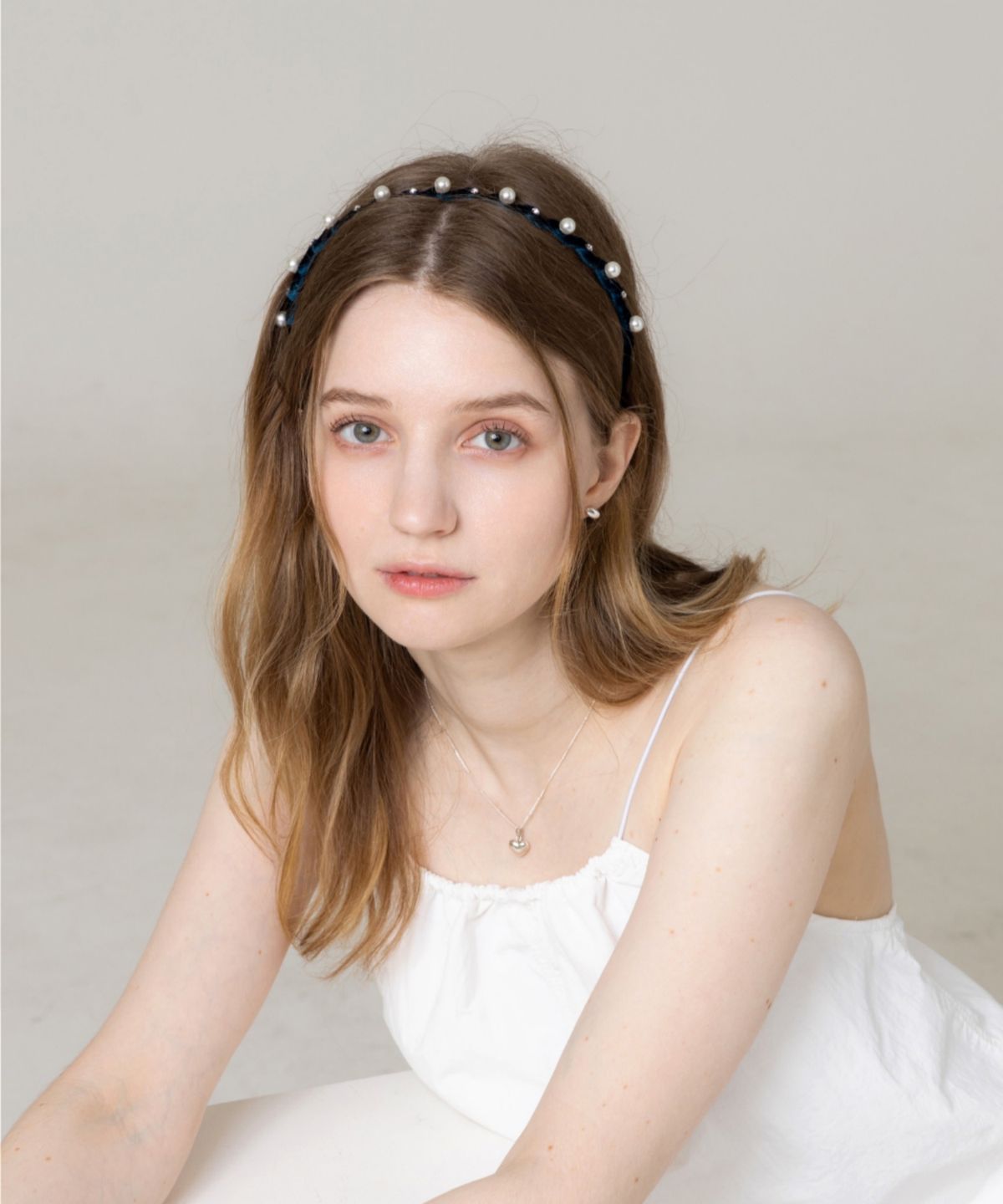 릴리코리(LILYKORI) Pearl Blue Hair Band