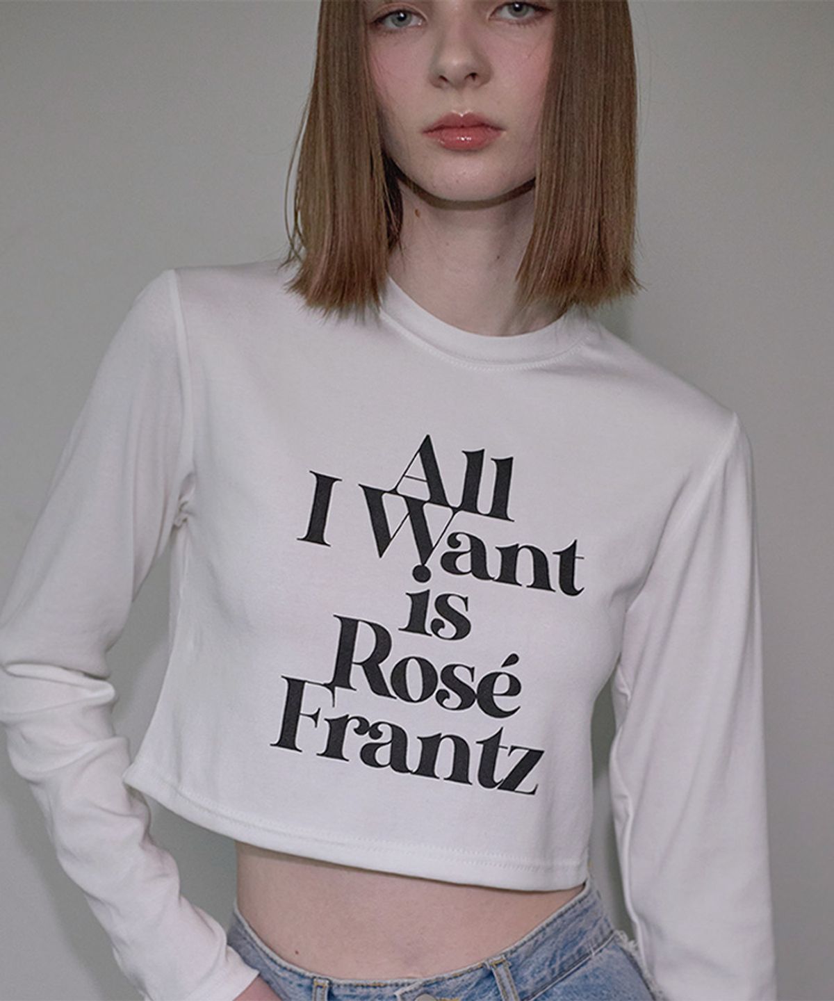 로제프란츠(ROSEFRANTZ) Lettering Long Sleeve [White]