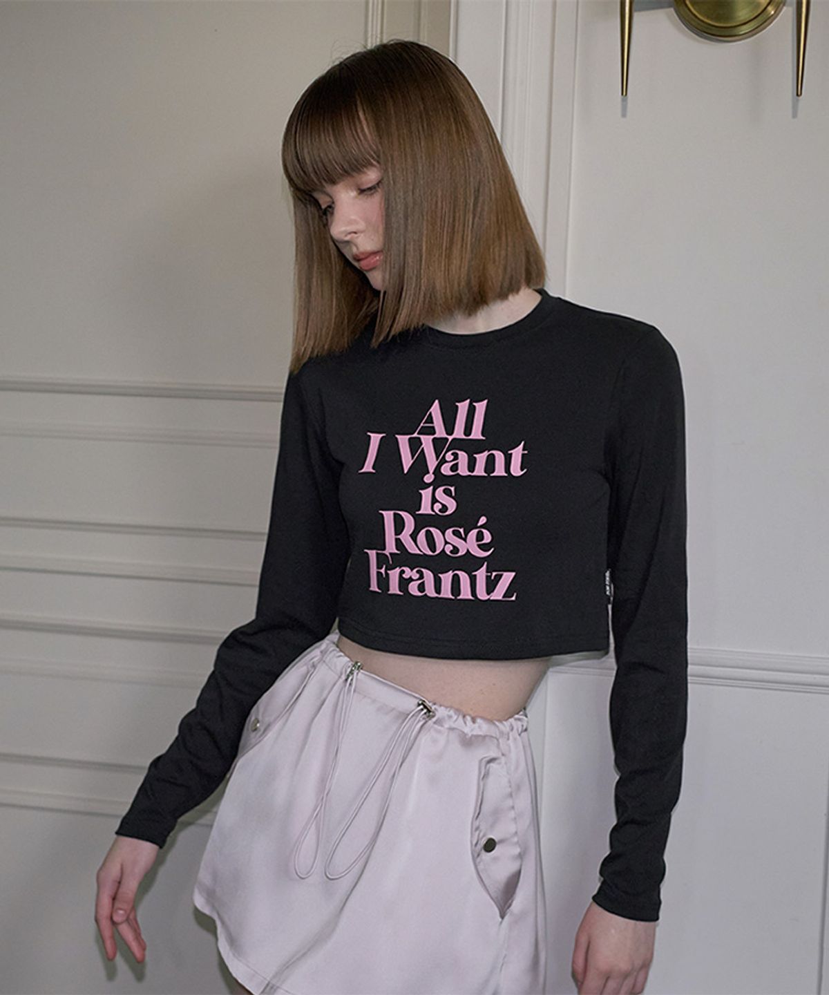 로제프란츠(ROSEFRANTZ) Lettering Long Sleeve [Black]