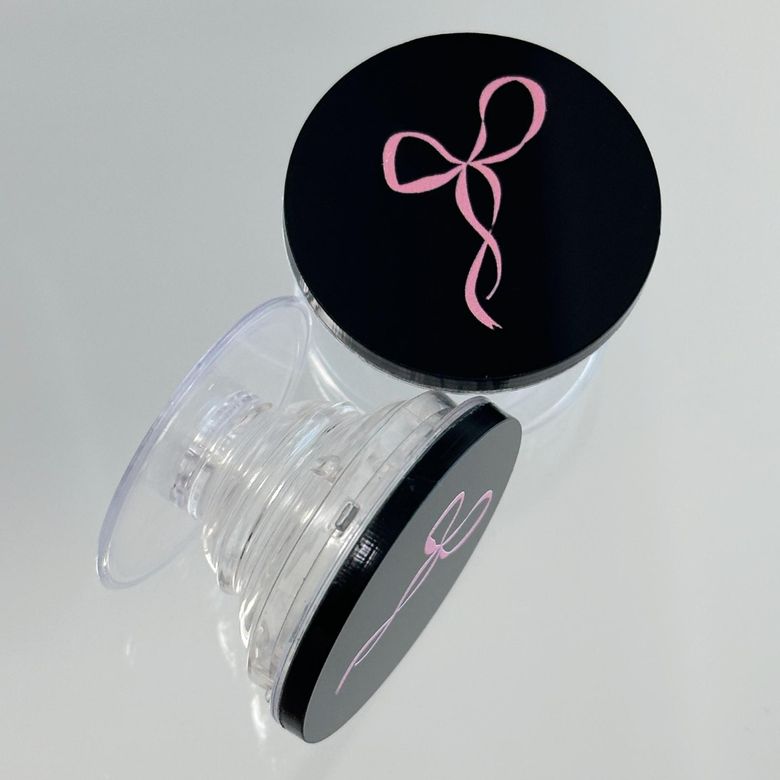 Lovely ribbon 블핑 스마트톡 투명그립
