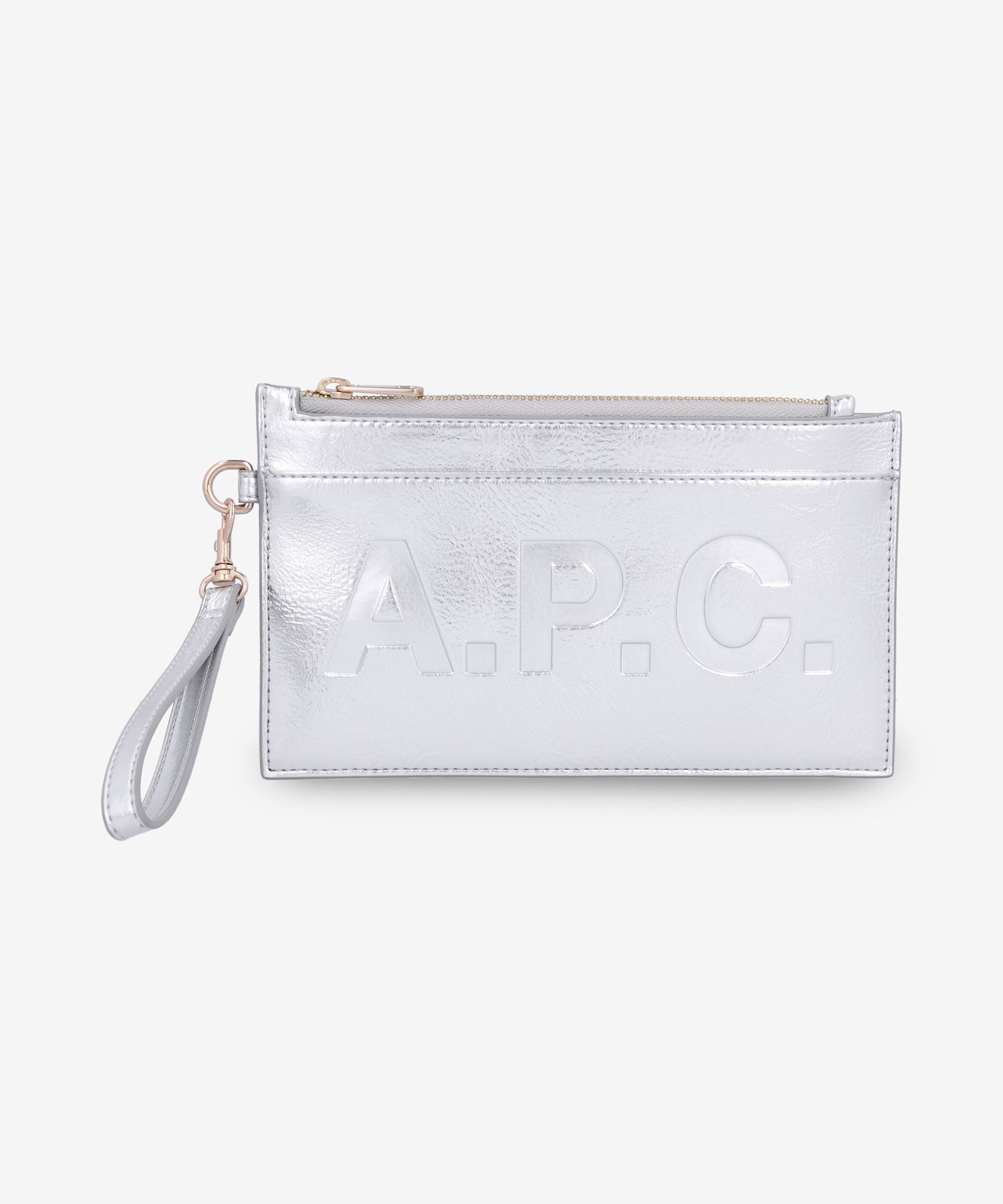 カードケース・名刺入れ A.P.C. Pochette Market Half Wallet Silver PUABKM63566RAB PUA MUSINSA | A.P.C. Pochette Market Bifold Wallet - Silver