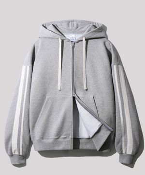 사이드 트랙 후드집업 그레이 OYHD2546