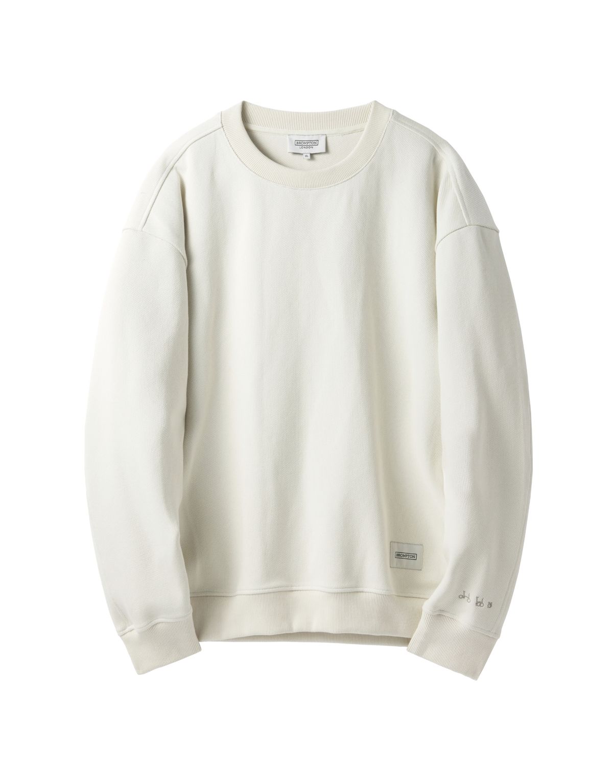 브롬톤 런던(BROMPTON LONDON) JACQUARD SWEATSHIRT - IVORY (P241USW405)