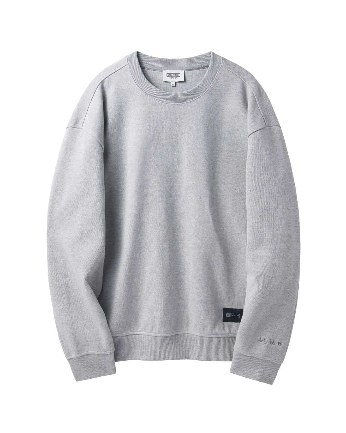 브롬톤 런던(BROMPTON LONDON) JACQUARD SWEATSHIRT - M/GREY (P241USW405)