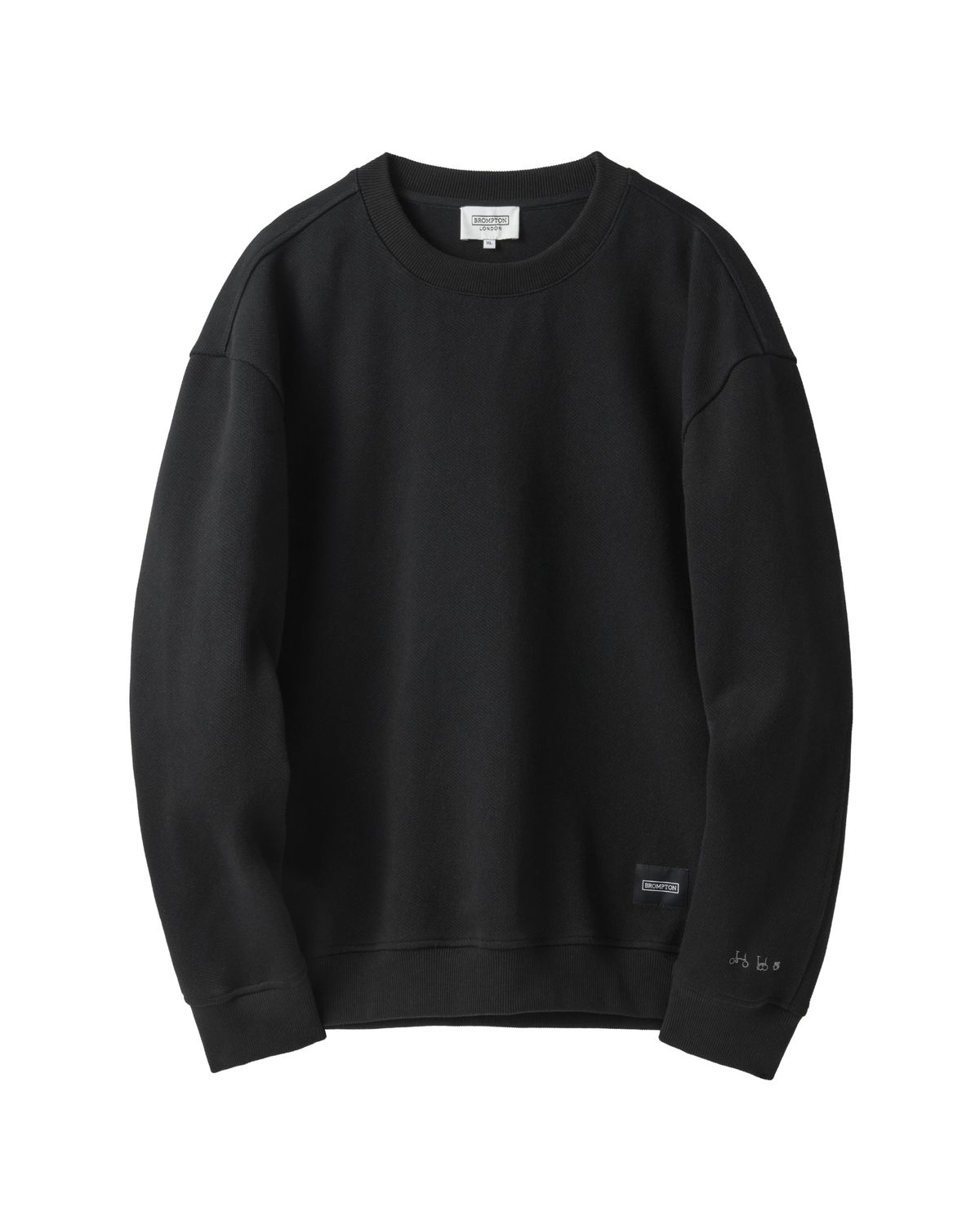 브롬톤 런던(BROMPTON LONDON) JACQUARD SWEATSHIRT - BLACK (P241USW405)