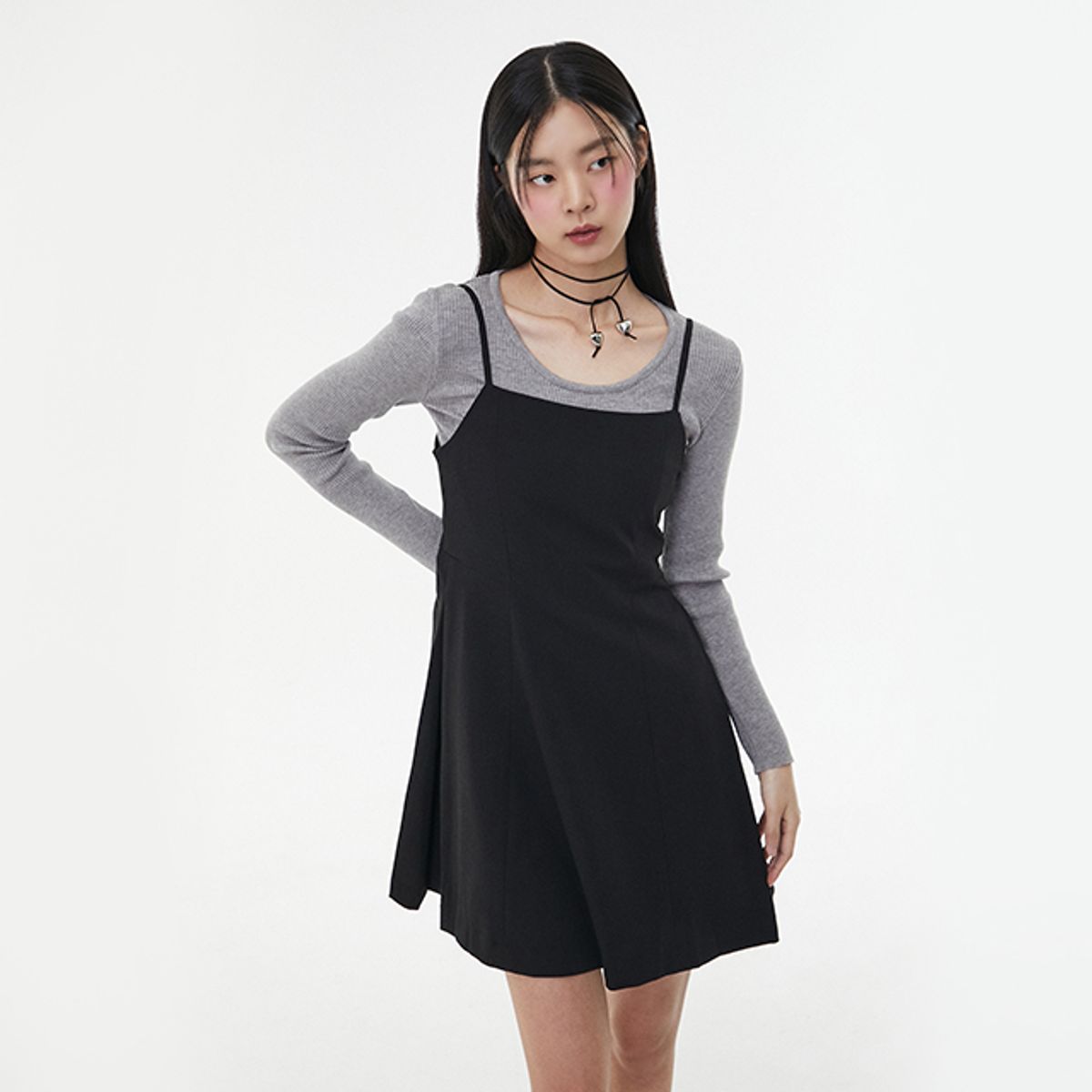 랩(LAP) 뷔스티에 미니 원피스 AQ1WO262